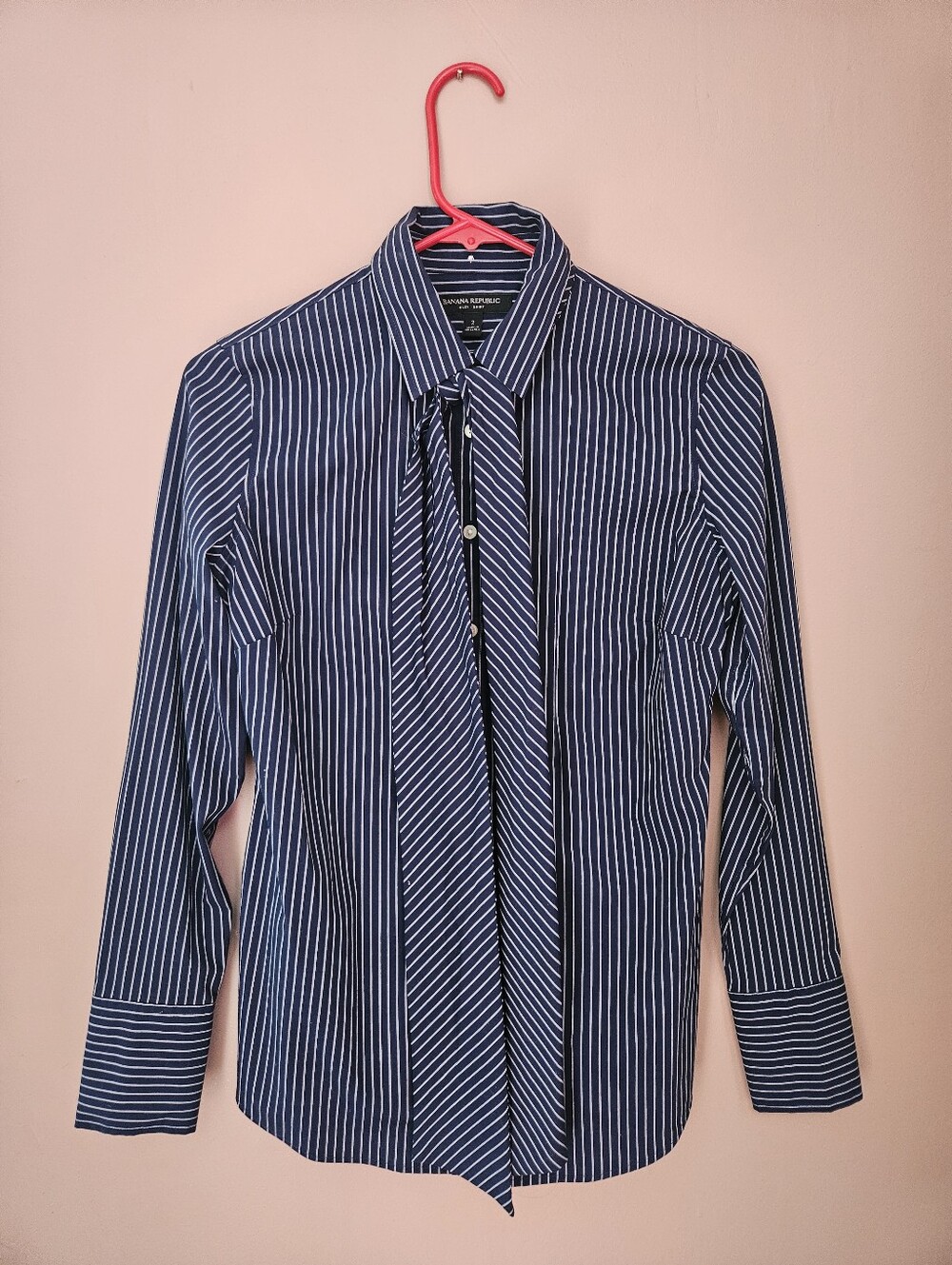 Banana Republic Riley Striped Tailored Shirt 2 - Picture 1 of 5